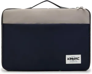 Kinmac 360° Protective Laptop Sleeve Case Bag Cover with Handle for MacBook Air 15 inch, and 15 inch-15.6 inch HP,Lenovo,Dell,ASUS,Acer Notebook Computer (Dark Blue-Grey)