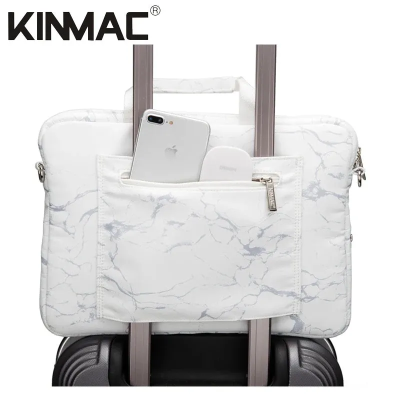 Kinmac 360° Super shockproof  14 Inch Laptop Shoulder Bag ( Eva Bubble protection, Waterproof Fabric, Luggage Strap, Extra Pockets) - Blue