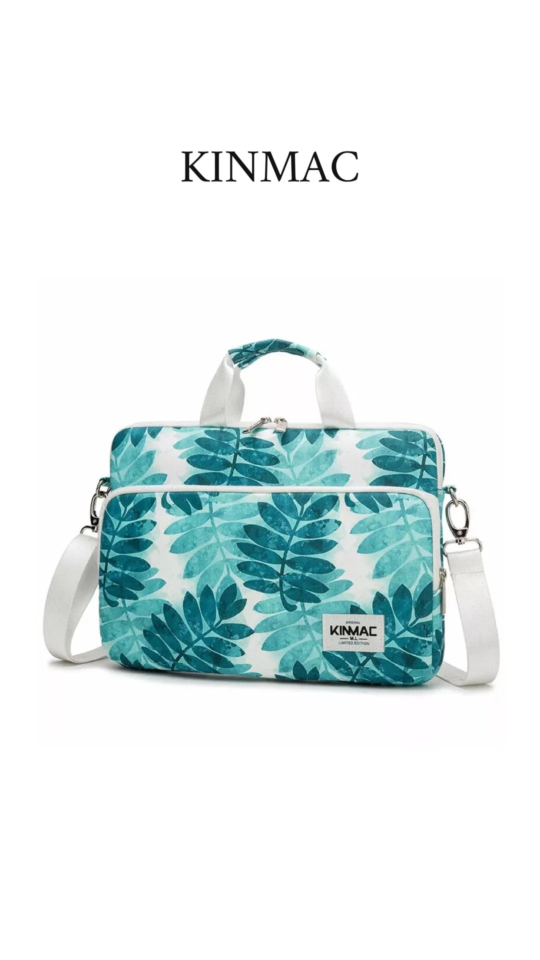 Kinmac 360° Super shockproof  14 Inch Laptop Shoulder Bag ( Eva Bubble protection, Waterproof Fabric, Luggage Strap, Extra Pockets) - Blue