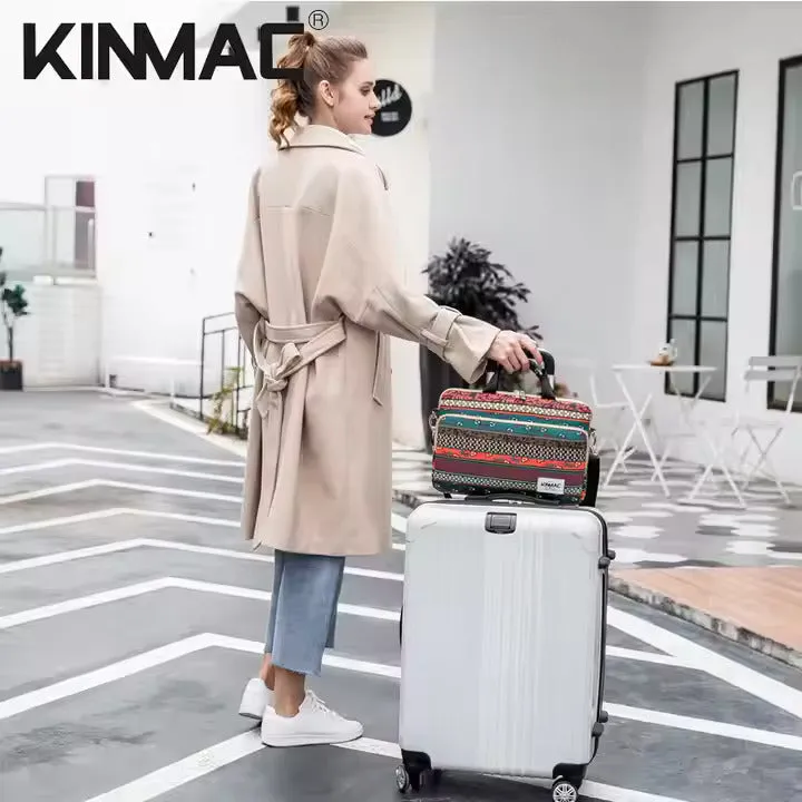 Kinmac 360° Super shockproof  14 Inch Laptop Shoulder Bag ( Eva Bubble protection, Waterproof Fabric, Luggage Strap, Extra Pockets) - Blue