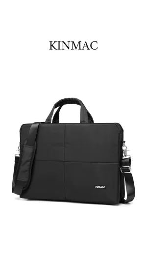 Kinmac 360° Super shockproof  15.6 Inch 3 Compartment Laptop Shoulder Bag ( Eva Bubble protection, Waterproof Fabric, Luggage Strap, Extra Pockets) - Black