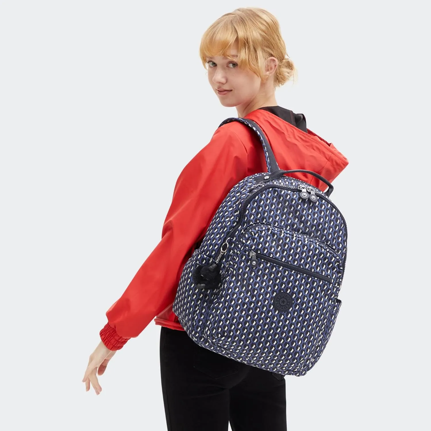 Kipling Women's Seoul 15 Laptop Backpack, Durable, Roomy with Padded Shoulder Straps, Nylon School Bag