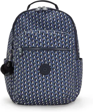 Kipling Women's Seoul 15 Laptop Backpack, Durable, Roomy with Padded Shoulder Straps, Nylon School Bag