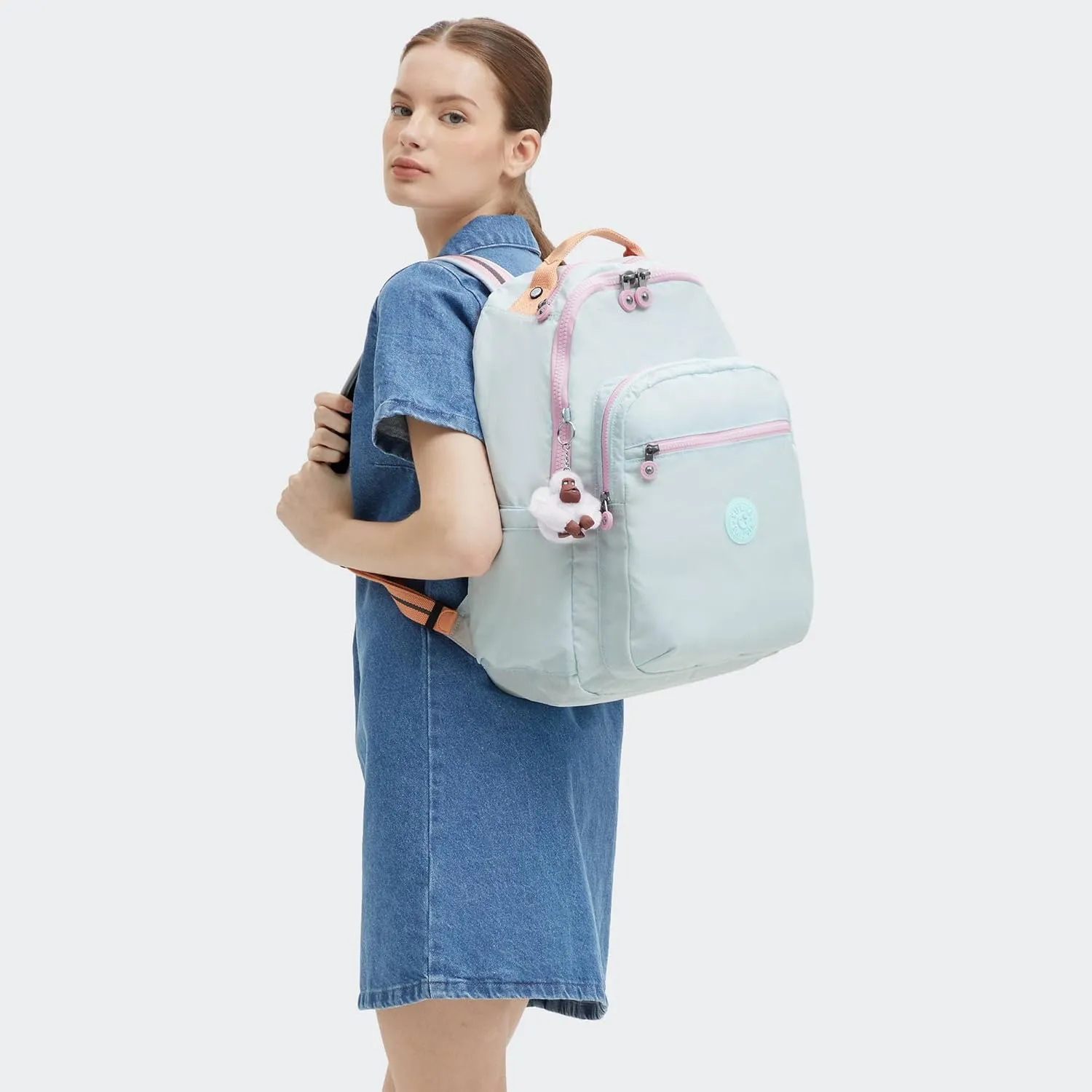 Kipling Women's Seoul 15" Laptop Backpack, Durable, Roomy with Padded Shoulder Straps, Built-In Protective Sleeve