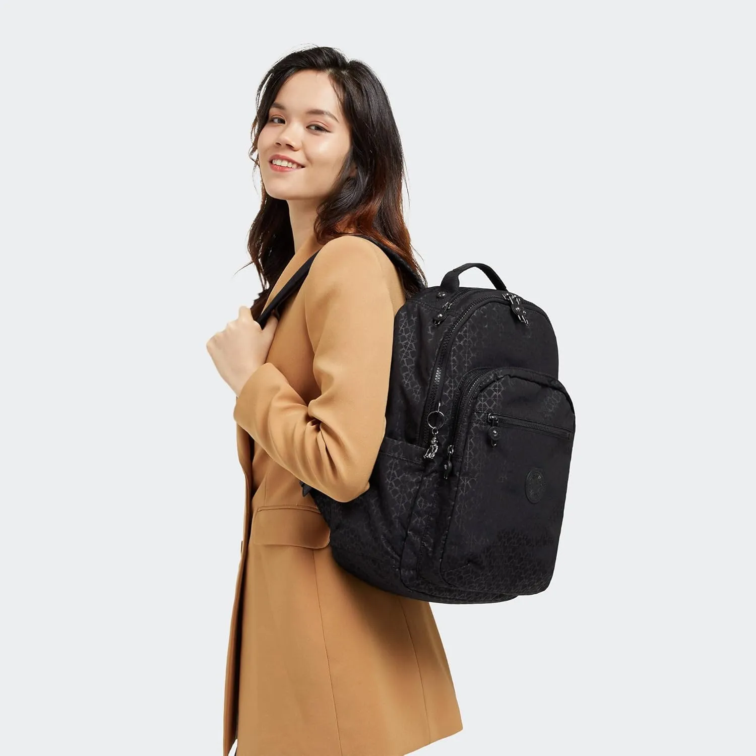Kipling Women's Seoul 15" Laptop Backpack, Durable, Roomy with Padded Shoulder Straps, Built-In Protective Sleeve