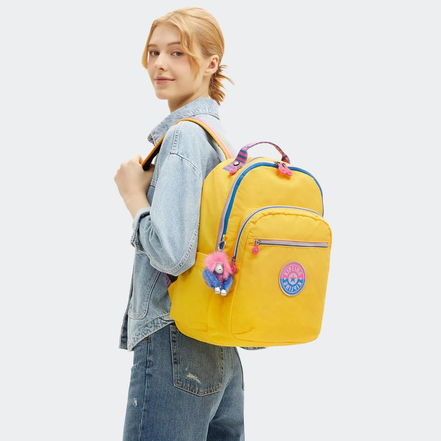Kipling Women's Seoul Fc 15" Laptop Backpack, Durable, Roomy with Padded Shoulder Straps, Built-In Protective Sleeve