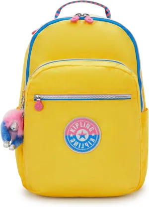 Kipling Women's Seoul Fc 15" Laptop Backpack, Durable, Roomy with Padded Shoulder Straps, Built-In Protective Sleeve