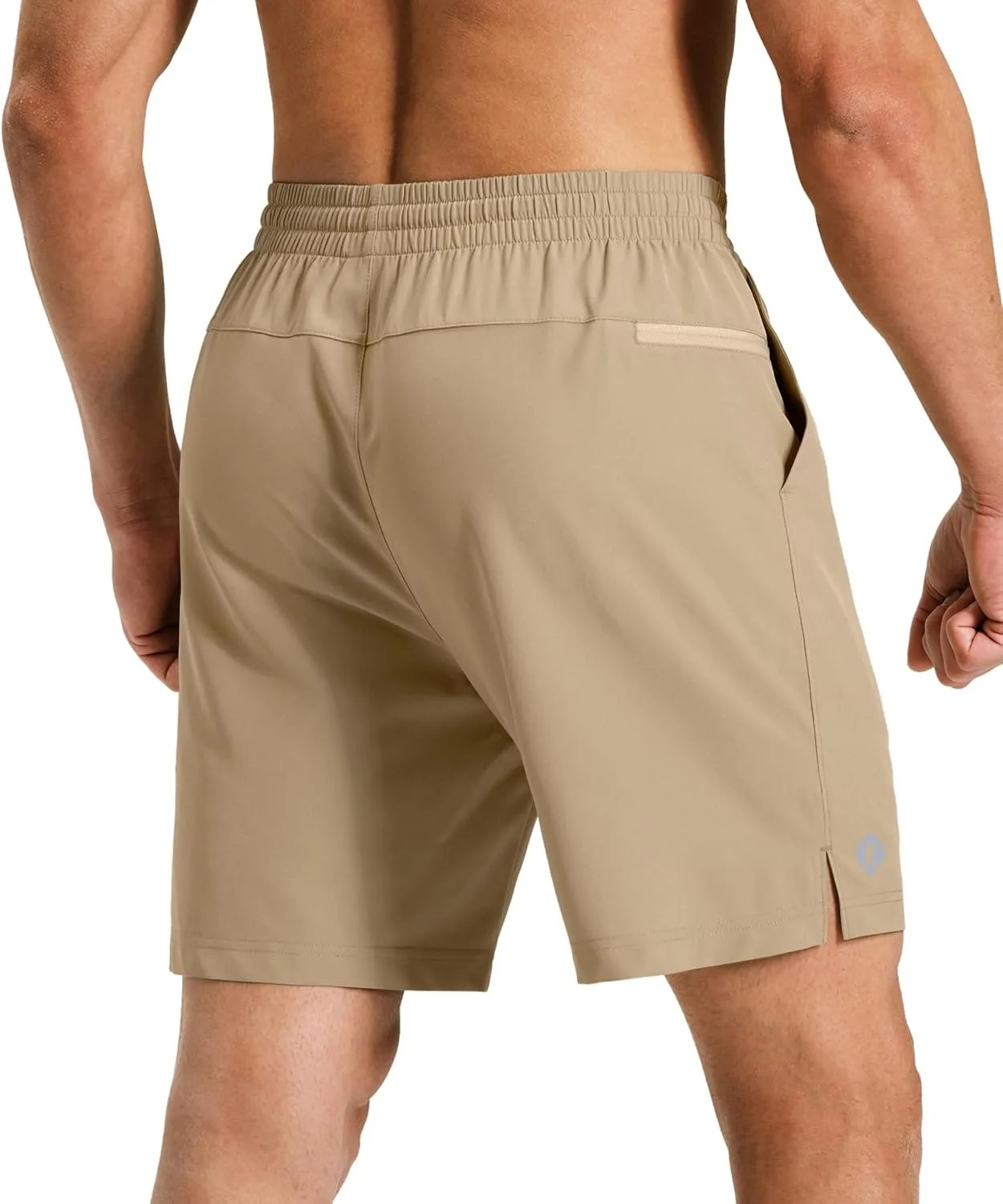 Ksmien Men's Running Shorts 7 Inch with Zipper Pockets Quick Dry Lightweight Athletic Shorts for Workout Gym Basketball