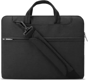 Lacdo 16 inch Laptop Bag for 16 inch New MacBook Pro M4/M3/M2/M1 Pro/Max A3403 A3186 A2991 A2780 A2485 A2141 2024-2019, 15" Surface Laptop 7th Copilot PC/Surface Laptop 6 5 4 3 Computer Bag, Black