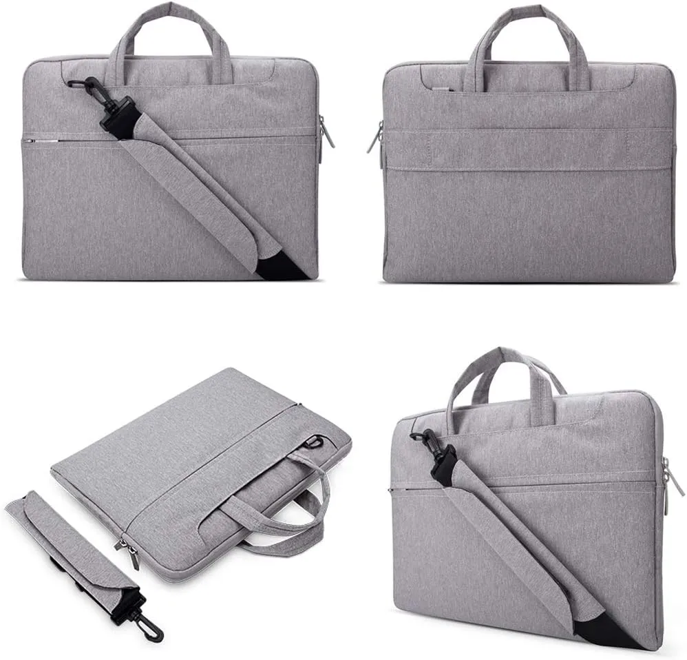 Lacdo 16 inch Laptop Bag for 16 inch New MacBook Pro M4/M3/M2/M1 Pro/Max A3403 A3186 A2991 A2780 A2485 A2141 2024-2019, 15" Surface Laptop 7th Copilot PC/Surface Laptop 6 5 4 3 Computer Bag, Gray