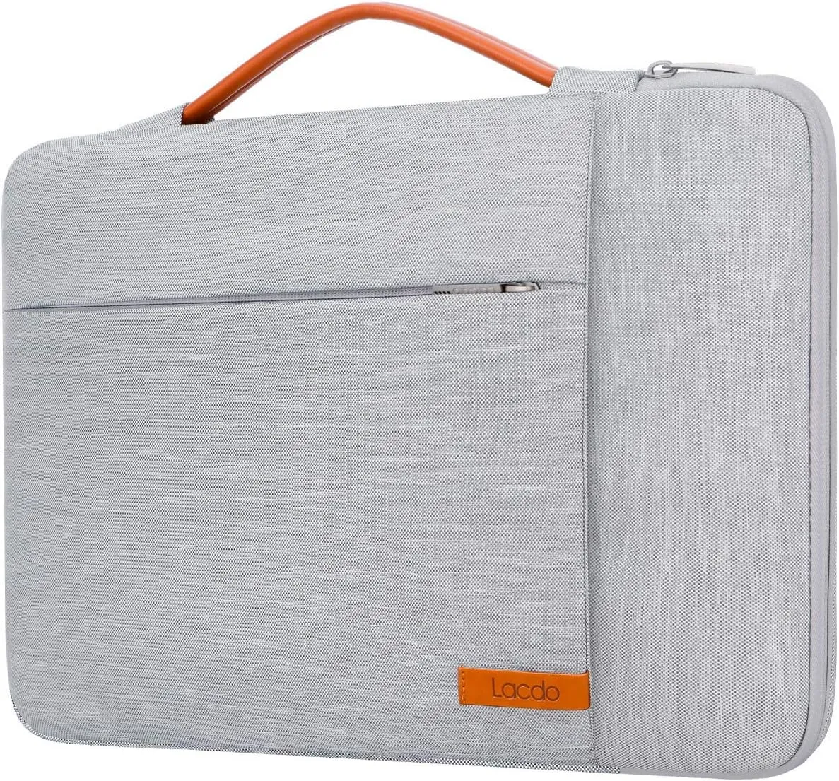 Lacdo 360° Protective 14 Inch Laptop Sleeve Case for HP Lenovo Dell ASUS Acer Chromebook 14 / HP Stream 14 / Dell Inspiron 14 / Lenovo IdeaPad 14 / Acer Spin 3 / ASUS ZenBook 14 Computer Bag, Gray
