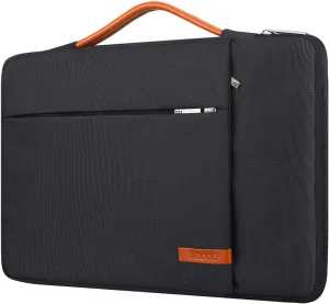 Lacdo 360° Protective 16 Inch Laptop Sleeve Case for 16 Inch HP Lenovo ASUS Acer Dell Laptop/HP Pavilion Envy/Lenovo ThinkPad IdeaPad/Acer Swift/ASUS Vivobook/Dell Computer Bag, Black