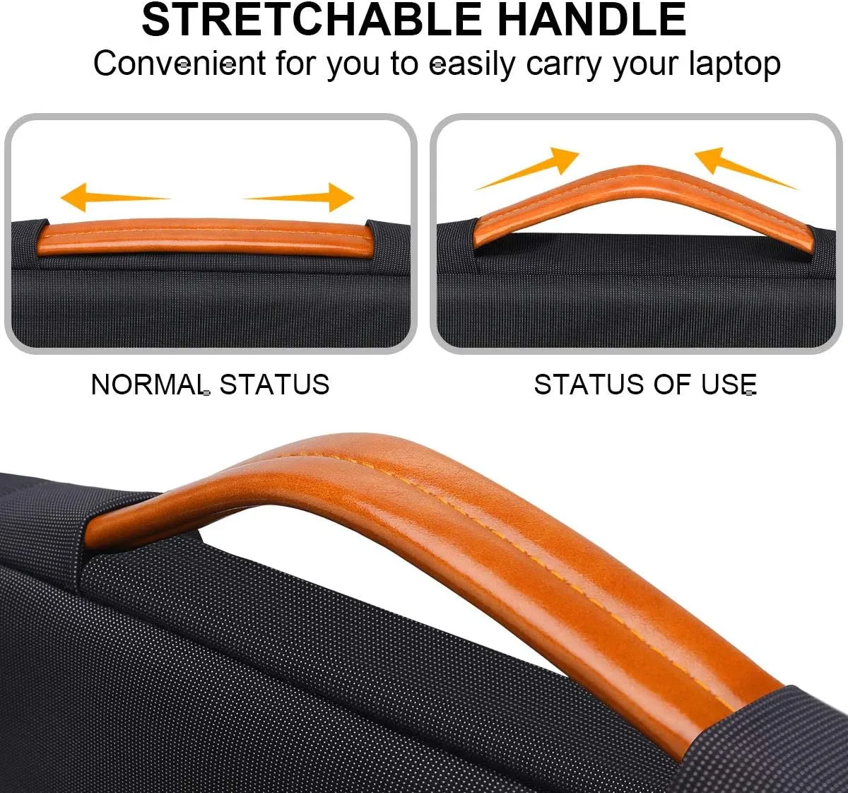 Lacdo 360° Protective 16 Inch Laptop Sleeve Case for 16 Inch HP Lenovo ASUS Acer Dell Laptop/HP Pavilion Envy/Lenovo ThinkPad IdeaPad/Acer Swift/ASUS Vivobook/Dell Computer Bag, Black