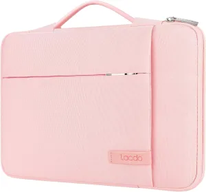 Lacdo 360° Protective 16 Inch Laptop Sleeve Case for 16 Inch HP Lenovo ASUS Acer Dell Laptop/HP Pavilion Envy/Lenovo ThinkPad IdeaPad/Acer Swift/ASUS Vivobook/Dell Computer Bag, Pink
