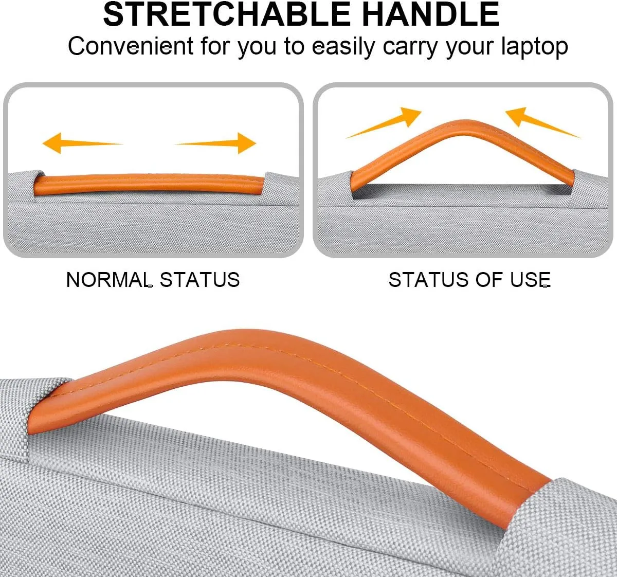Lacdo 360° Protective Laptop Sleeve Case for 14 inch New MacBook Pro M4/M3/M2/M1 Chips Pro Max A3112 A3401 A3185 A2918 A2992 A2779 2024-2021 | 13.8" Surface Laptop 7th Copilot PC Computer Bag, Gray