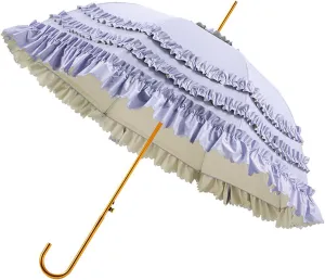 Lace Parasol Umbrella Wedding Umbrella Dome Shaped Parasol For Cosplay Photography Full Coverage Sunshade Umbrella
