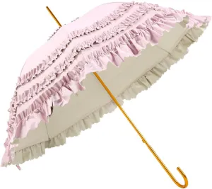 Lace Parasol Umbrella Wedding Umbrella Dome Shaped Parasol For Cosplay Photography Full Coverage Sunshade Umbrella