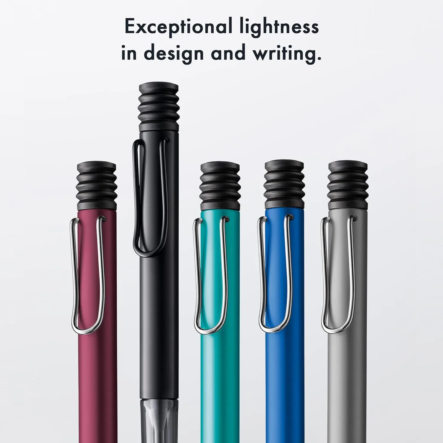 Lamy AL-star aquatic - Ballpoint Pen with transparent, ergonomic grip & line width M - lightweight aluminium body - including large capacity refill M 16 in black