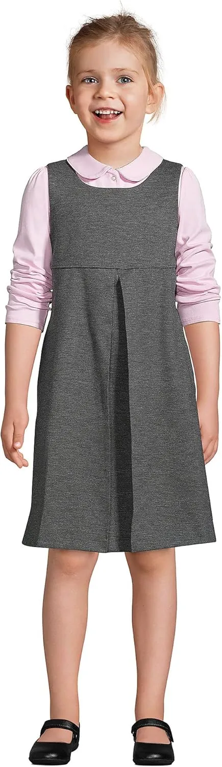 Lands' End Girls Ponte Pleat Jumper
