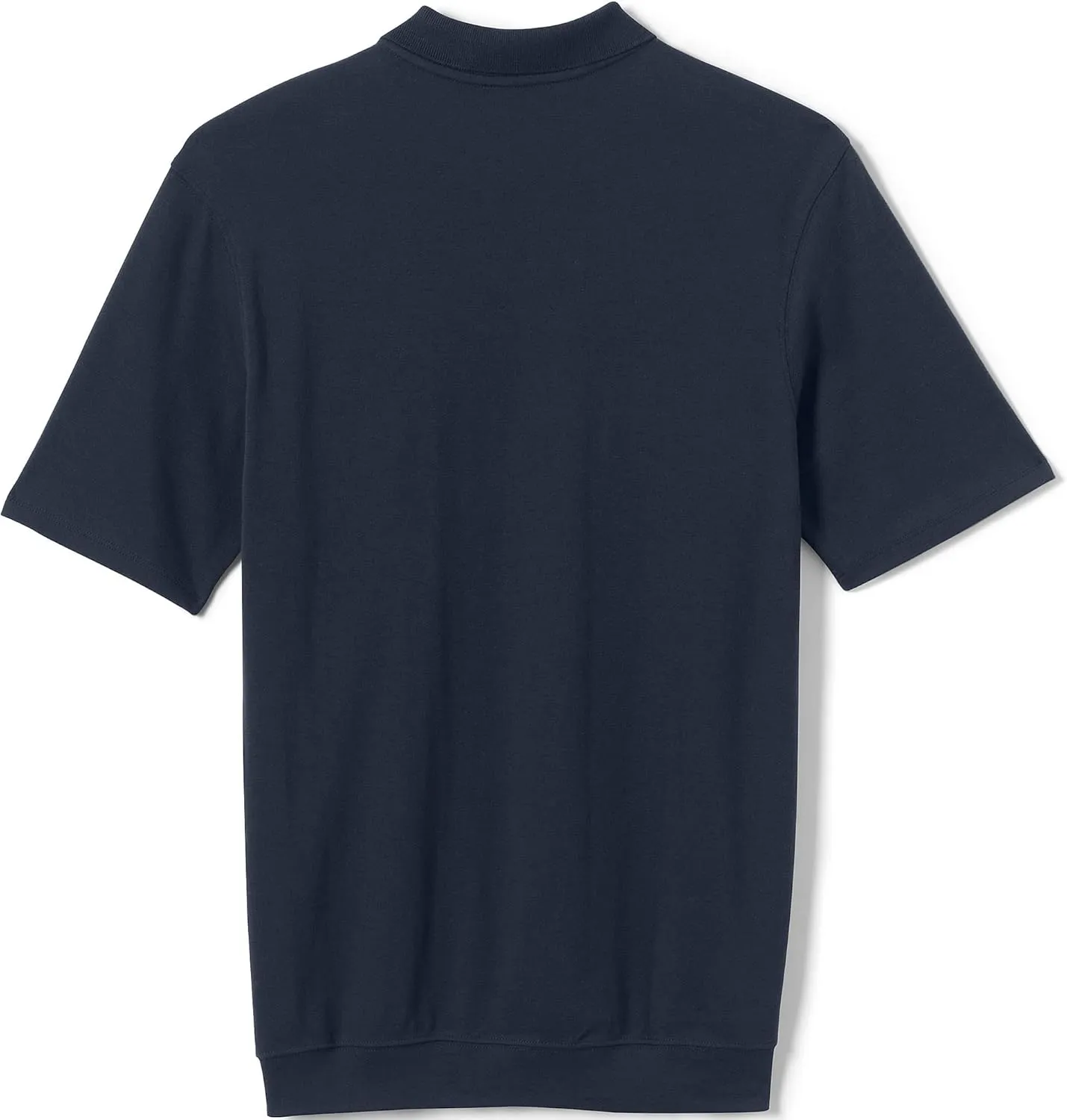 Lands' End School Uniform Big Kids Short Sleeve Banded Bottom Polo Shirt