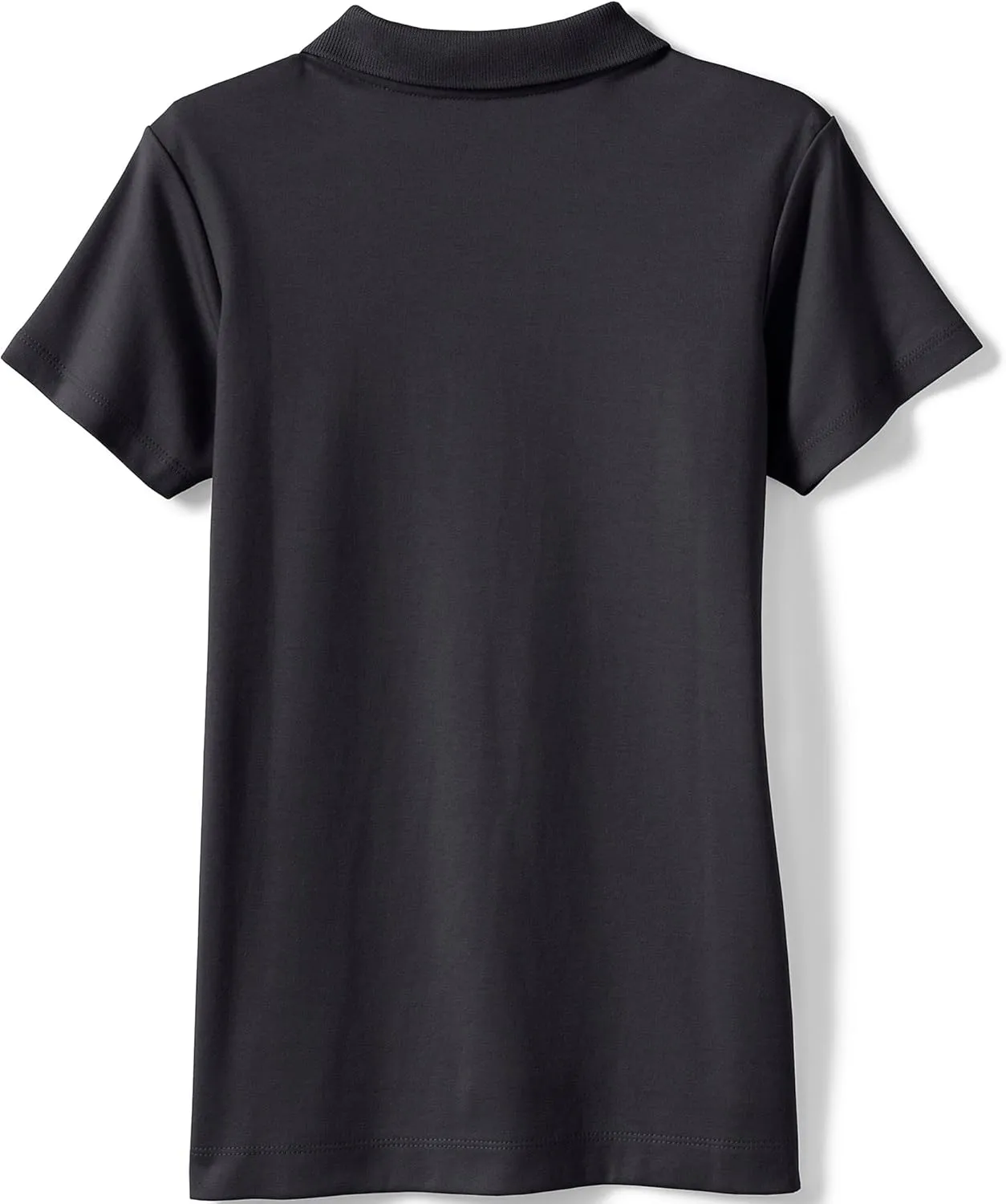 Lands' End School Uniform Girls Short Sleeve Feminine Fit Interlock Polo Shirt