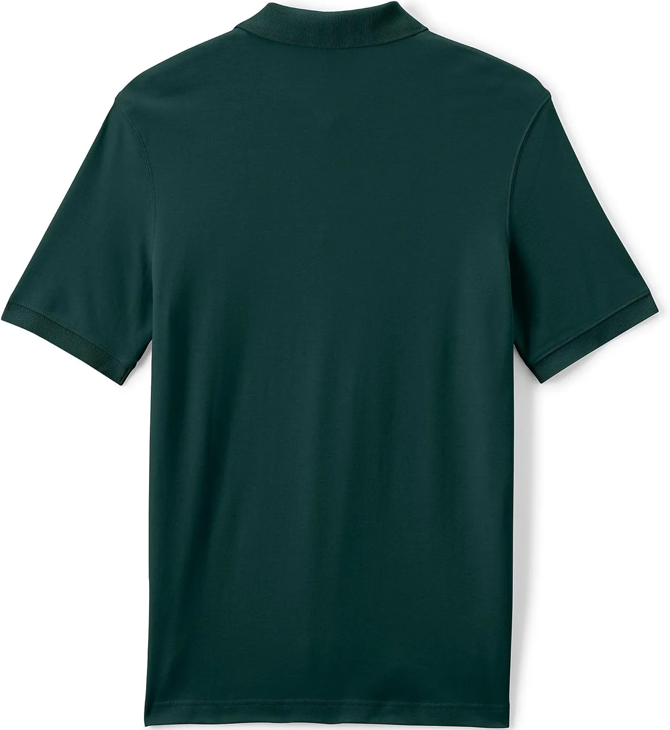 Lands' End School Uniform Men's Long Sleeve Interlock Polo Shirt