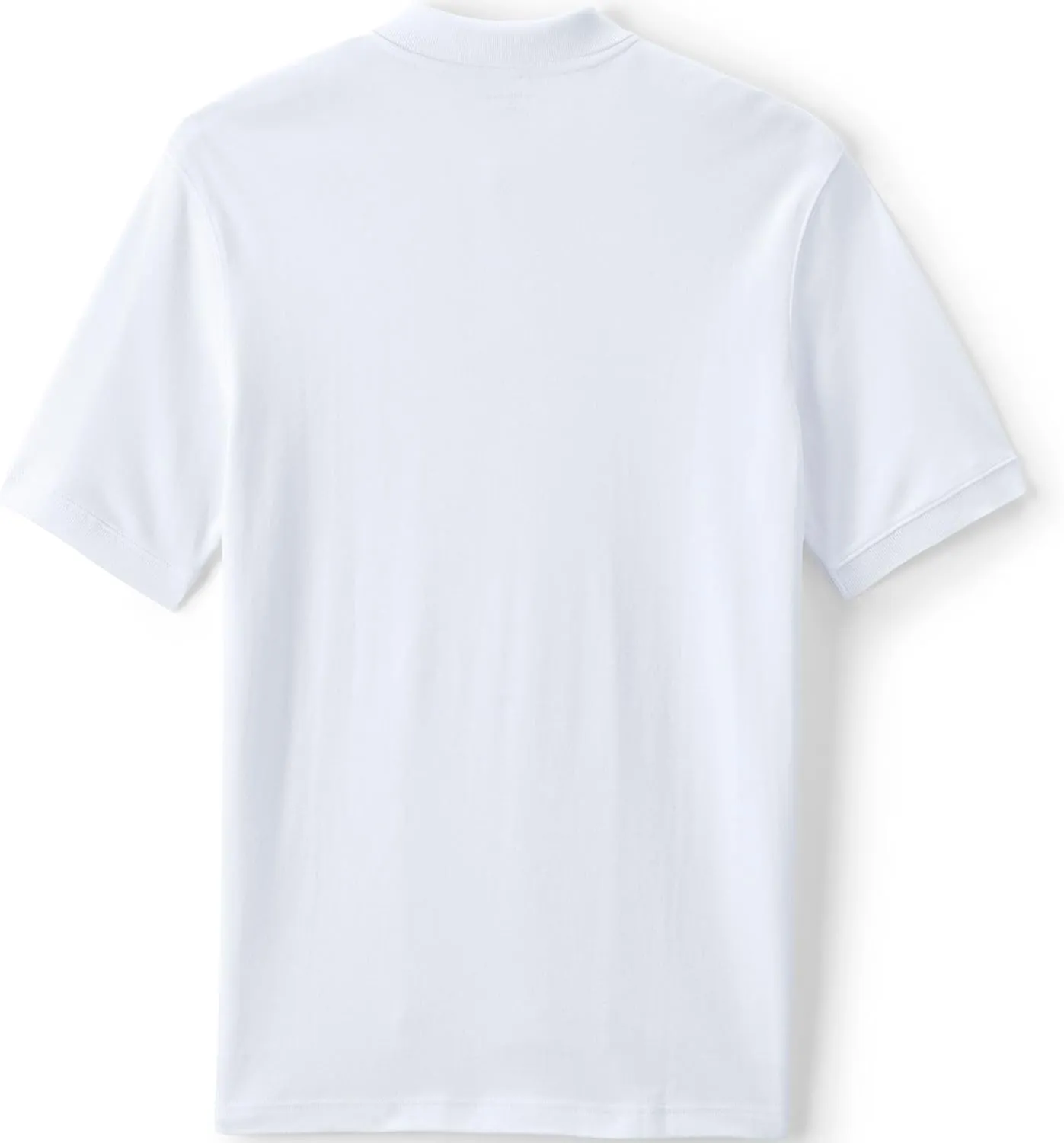 Lands' End School Uniform Men's Long Sleeve Interlock Polo Shirt