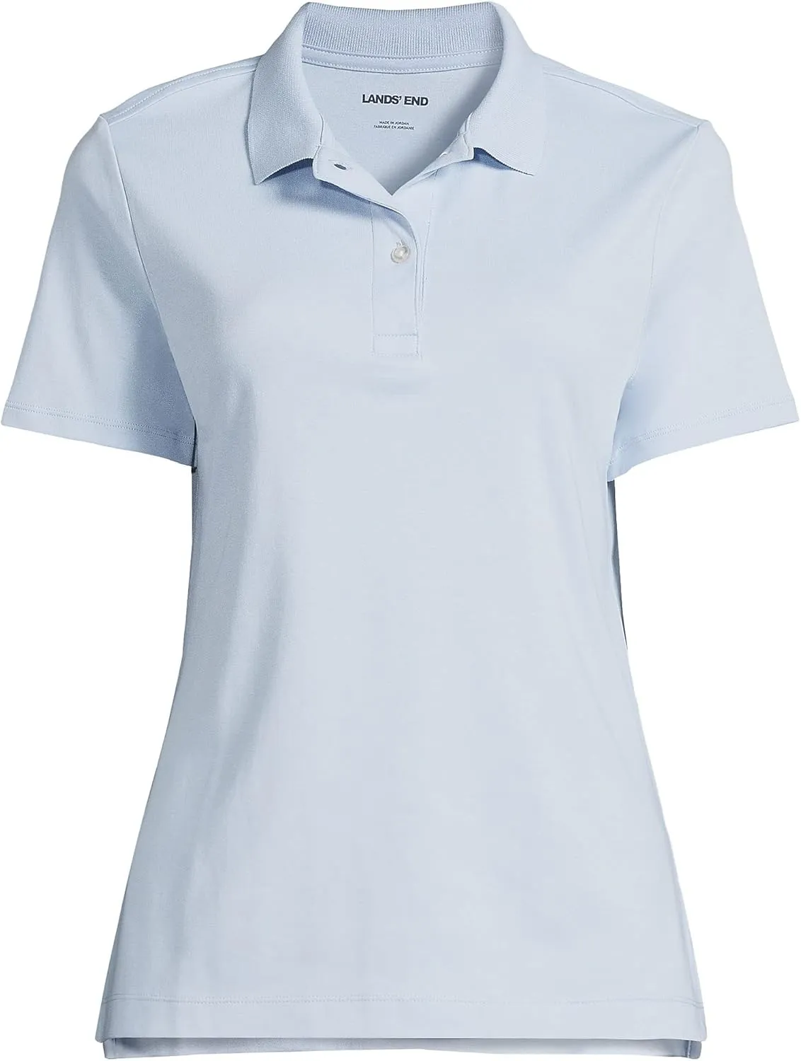 Lands' End School Uniform Women's Short Sleeve Feminine Fit Interlock Polo Shirt