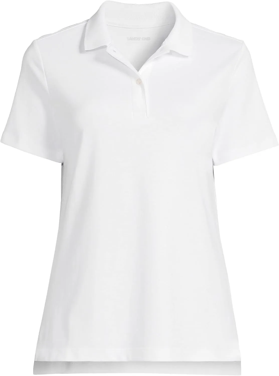 Lands' End School Uniform Women's Short Sleeve Feminine Fit Interlock Polo Shirt