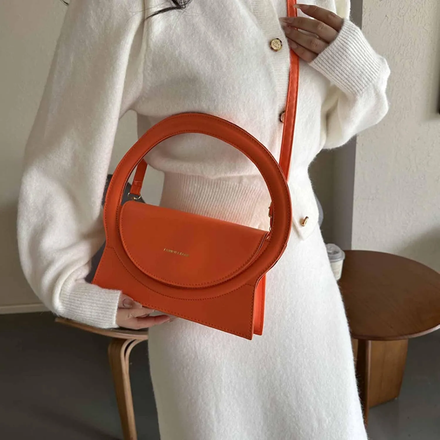 LAPRBY Women's Y2k Retro Top Handle Hobo Bag PU Leather Crossbody Shoulder Bag Handbag Purse Totes Satchels Trendy