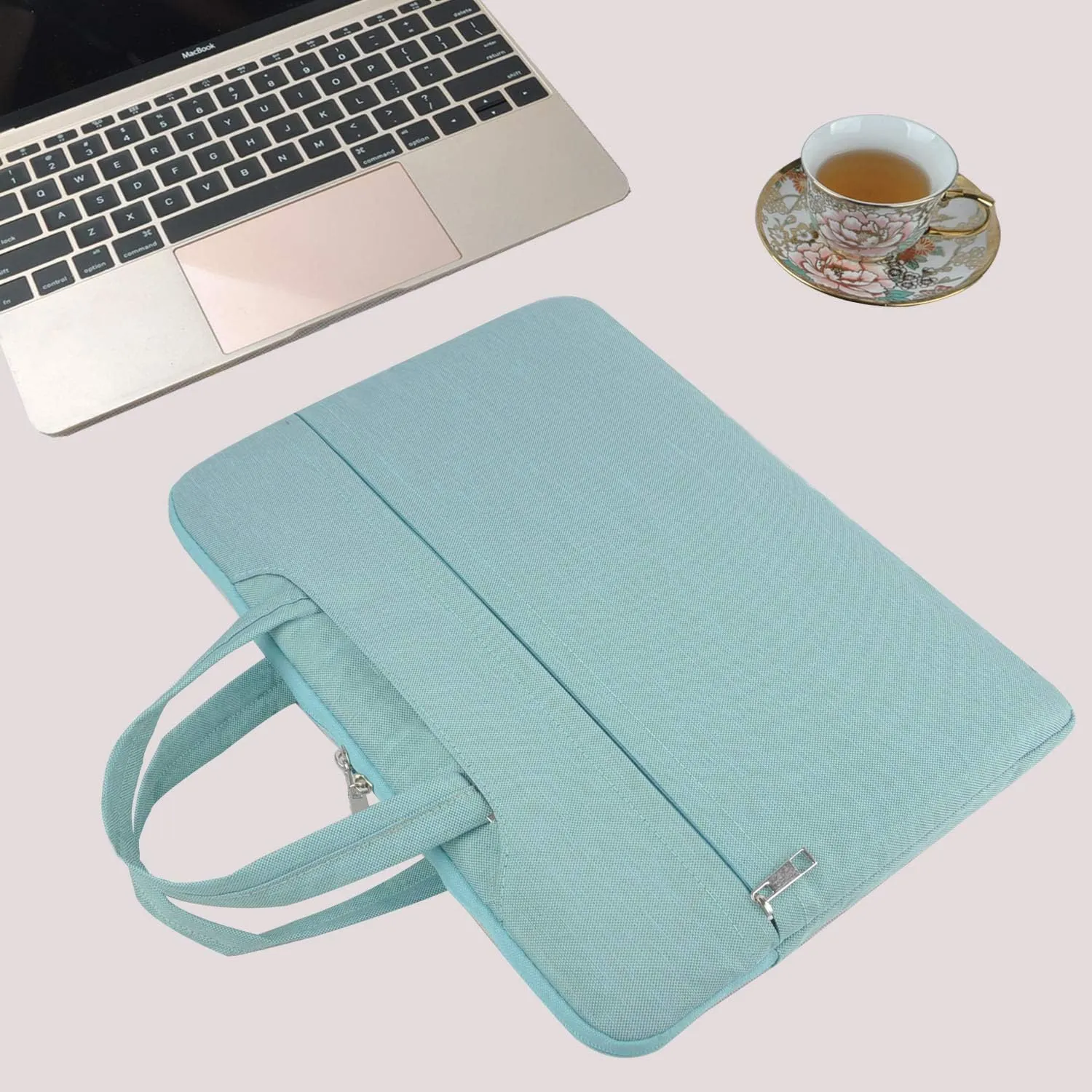 Laptop Bag 15.6, HESTECH Laptop Carrying Case Sleeve Compatible for 14-15.6 MacBook Pro | Acer Aspire E 15 / Chromebook 14 | Lenovo Dell HP Asus Computer, Green