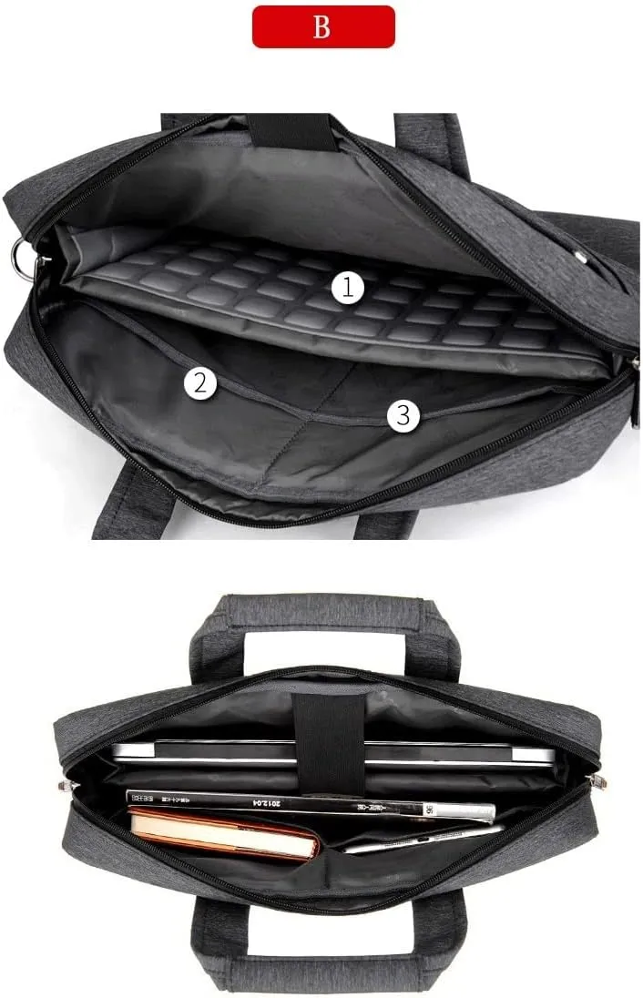 Laptop Bag Sleeve Case Computer Office Protective Shoulder Carrying Case Handbag Waterproof