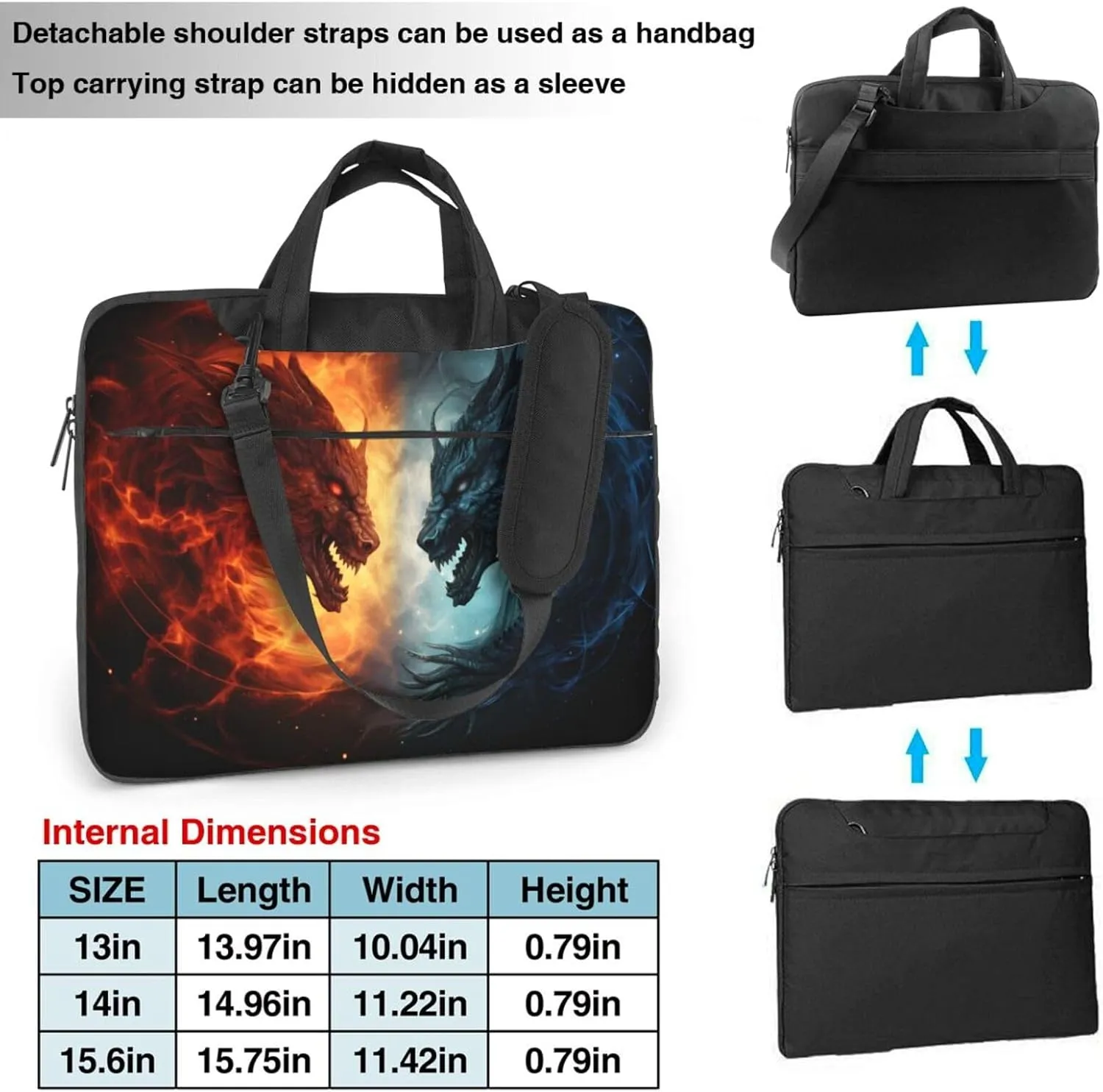 Laptop Bag Space Dinosaur Planets Pattern Laptop Tote Bag Women Men Laptop Sleeve Case Lightweight Computer Bag
