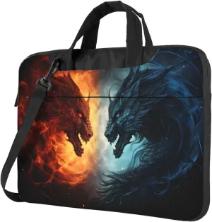 Laptop Bag Space Dinosaur Planets Pattern Laptop Tote Bag Women Men Laptop Sleeve Case Lightweight Computer Bag