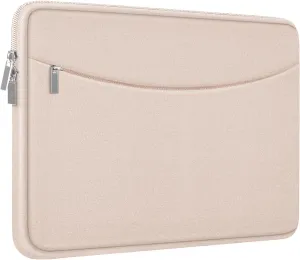 Laptop Case 14 inch, Shockproof Protective Laptop Cover Briefcase Carrying Computer Bag with Accessory Pocket Portable Computer Sleeve for 14" MacBook, HP, Dell, Lenovo, Acer, Pink