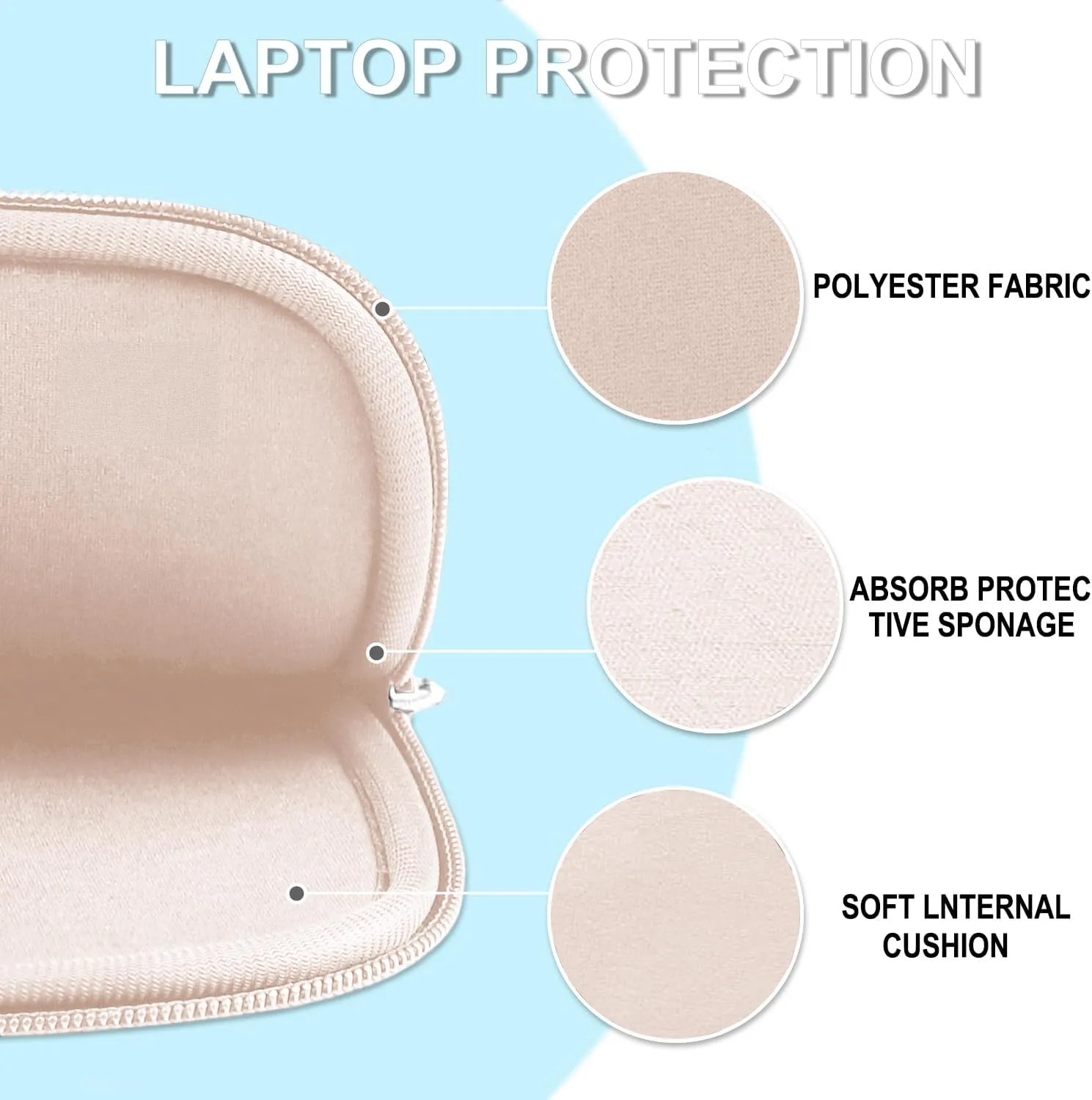 Laptop Case 14 inch, Shockproof Protective Laptop Cover Briefcase Carrying Computer Bag with Accessory Pocket Portable Computer Sleeve for 14" MacBook, HP, Dell, Lenovo, Acer, Pink