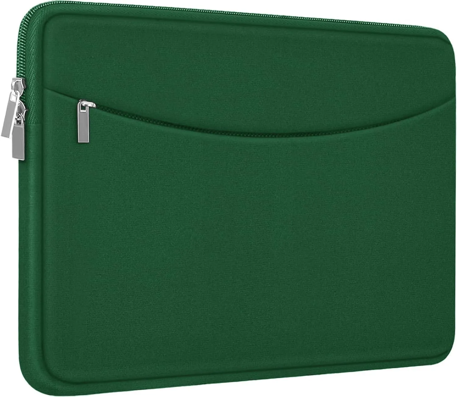 Laptop Case 15.6 inch, Shockproof Protective Laptop Cover Briefcase Carrying Computer Bag with Accessory Pocket, Portable Computer Sleeve Compatible with MacBook, HP, Dell, Lenovo, Asus, Green
