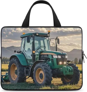 Laptop Case Sleeve Shockproof Computer Carrying Bag Tractor Agriculture Tranquil Laptop Bag Tote Lightweight Notebook Case Cover Traveling Briefcase Handle Bags for Travel Business 15inch
