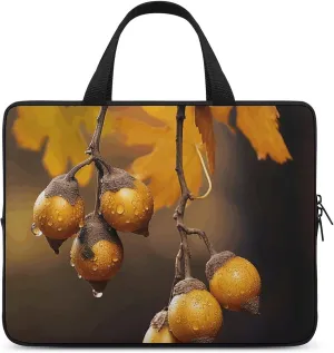 Laptop Shoulder Bag Laptop Bag Computer Bag Acorns And Leaves Messenger Bag for Unisex