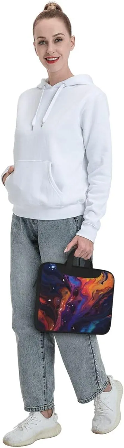 Laptop Shoulder Bag Messenger Bag Abstract texture fluid Laptop Bag Computer Bag for Men Women