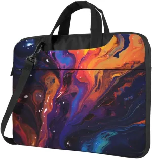 Laptop Shoulder Bag Messenger Bag Abstract texture fluid Laptop Bag Computer Bag for Men Women