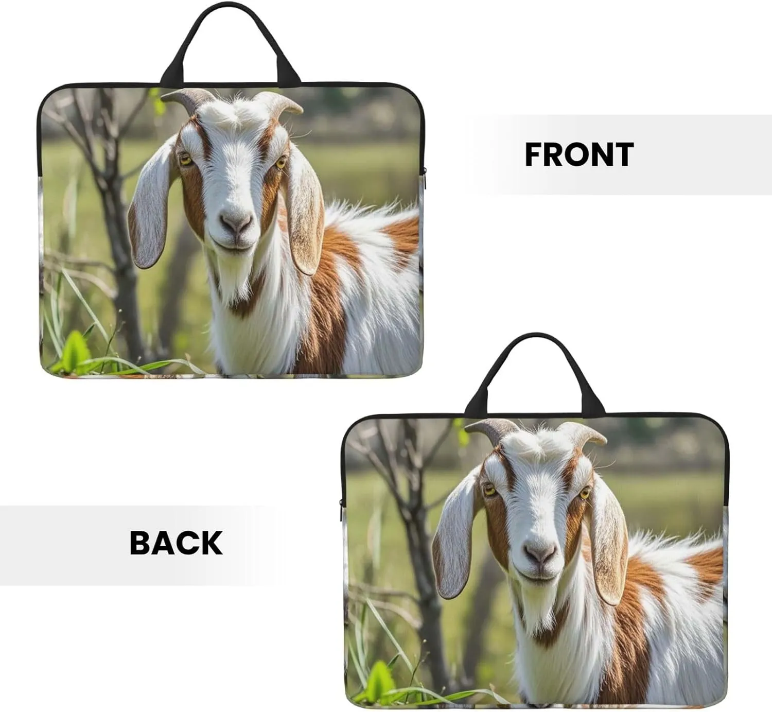 Laptop Shoulder Bag Messenger Bag Hand Drawn Giraffes Laptop Bag Computer Bag for Men Women