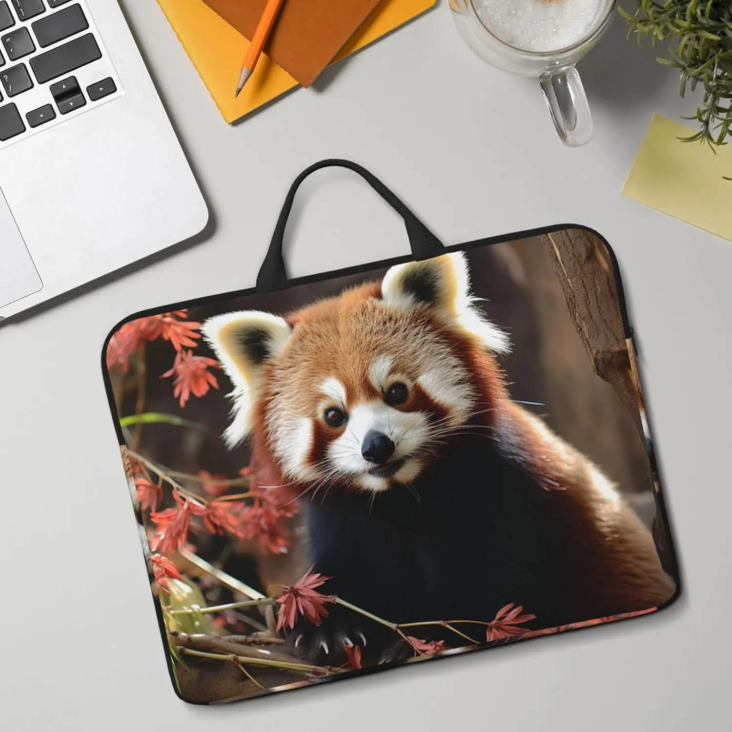 Laptop Shoulder Bag Messenger Bag Seaside Town Laptop Bag Computer Bag for Men Women