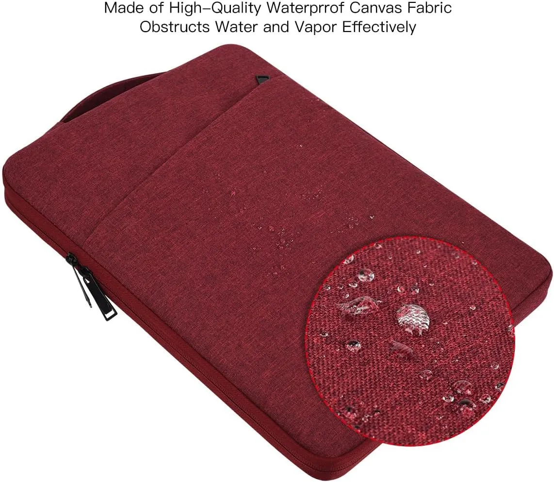 Laptop Sleeve 17 17.3 Inch for HP Pavilion 17/ Envy 17/ Dell Inspiron XPS/Lenovo IdeaPad ThinkPad/LG Gram/MSI/ASUS ACR Notebook/Razer Blade Pro 17 Computer Bag, Wine Red
