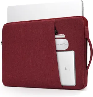 Laptop Sleeve 17 17.3 Inch for HP Pavilion 17/ Envy 17/ Dell Inspiron XPS/Lenovo IdeaPad ThinkPad/LG Gram/MSI/ASUS ACR Notebook/Razer Blade Pro 17 Computer Bag, Wine Red