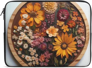 Laptop Sleeve Bag 12inch Slim Computer Carrying Bag Specimens of Flowers Laptop Protective Case Briefcase Handbag