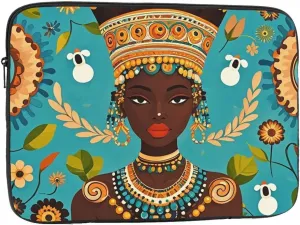Laptop Sleeve Case 13 inch Shockproof Protective Notebook Case Creative African Culture Laptop Bag Traveling Computer Cover
