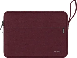 Laptop Sleeve Case 14 Inch, Water Resistant Traveling Computer Cover with Handle, Shockproof Protective Carrying Laptop Bag Compatible for 14 Inch MacBook Air/Pro, HP, Dell, Lenovo, WineRed