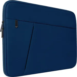 Laptop Sleeve Case 15.6 inch, Durable Shockproof Protective Computer Carrying Cover with Front Pocket, Briefcase Handbags Laptop Bag for 15.6 inch HP, Dell, Acer, Asus, Notebook, Blue