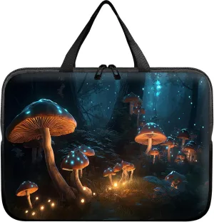 Laptop Sleeve Case Bag 15 inch, Mysterious Mushroom Slim Carrying Case Durable Handbag Travel Laptop Bag for 15 inch MacBook Air M3/M2/15 Pro/Surface Laptop 7/6/5/4/3/ Dell XPS 15 Plus